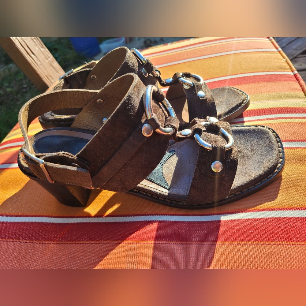 Marni Brown Suede Sandals - Picture 3 of 6